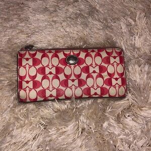 Pink Authentic Coach Wallet